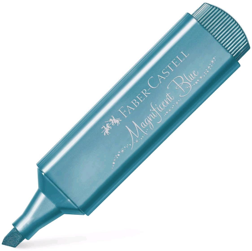 FABER CASTELL TEXLINER EVIDENZIATORE PUNTA A SCALPELLO 1/2/5 mm BLU CONF 10 Pz.